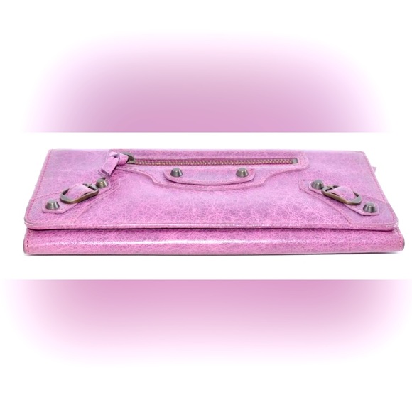 BALENCIAGA LING WALLET PINK LEATHER - Picture 6 of 7